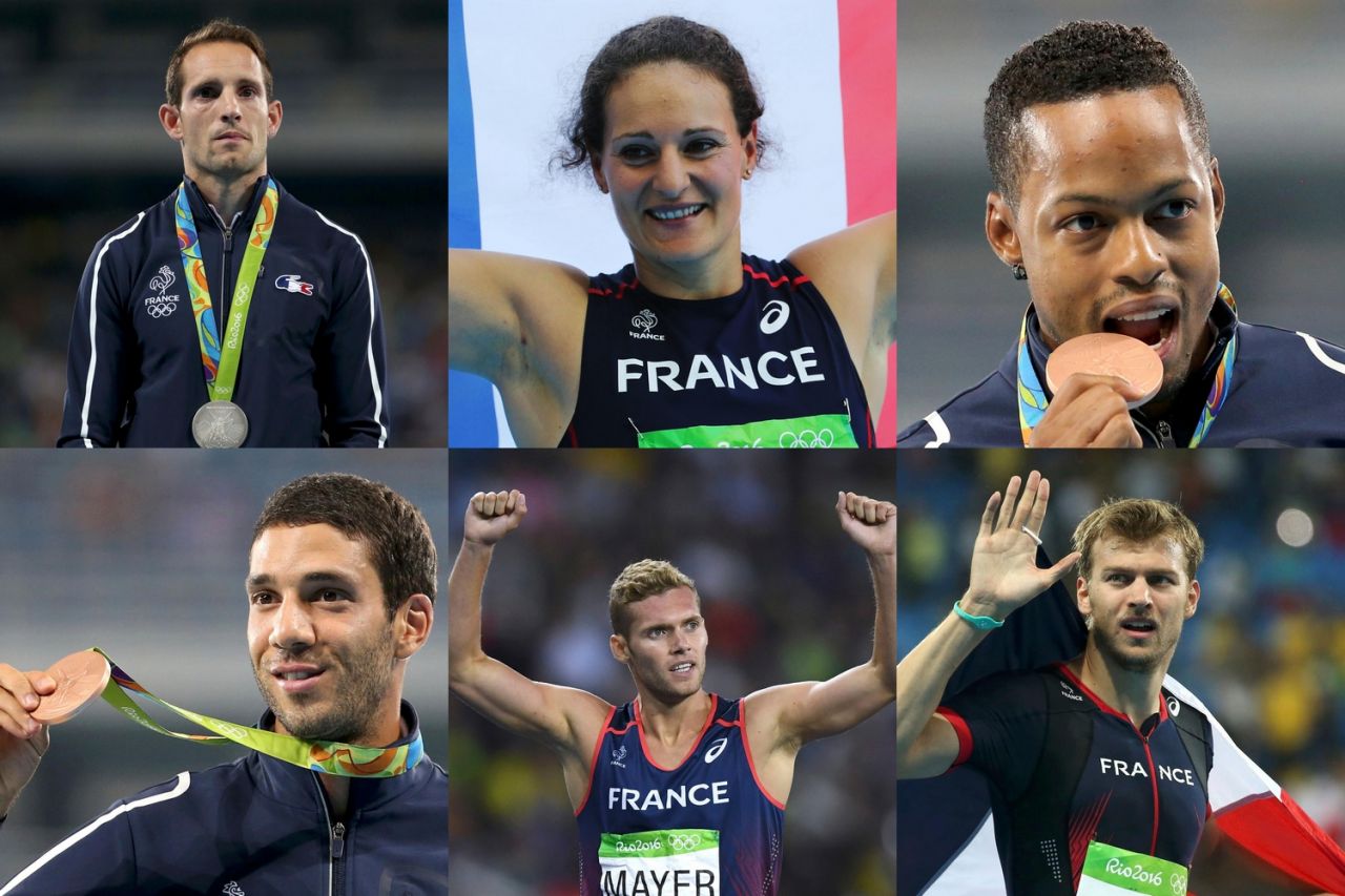 Rio 2016 déjà 6 médailles pour l'athlétisme français, presque un