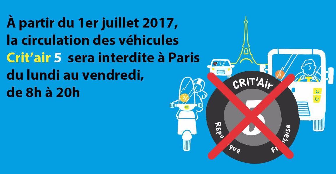 Vignette antipollution Crit’air : Paris lance une campagne d’info - Le ...