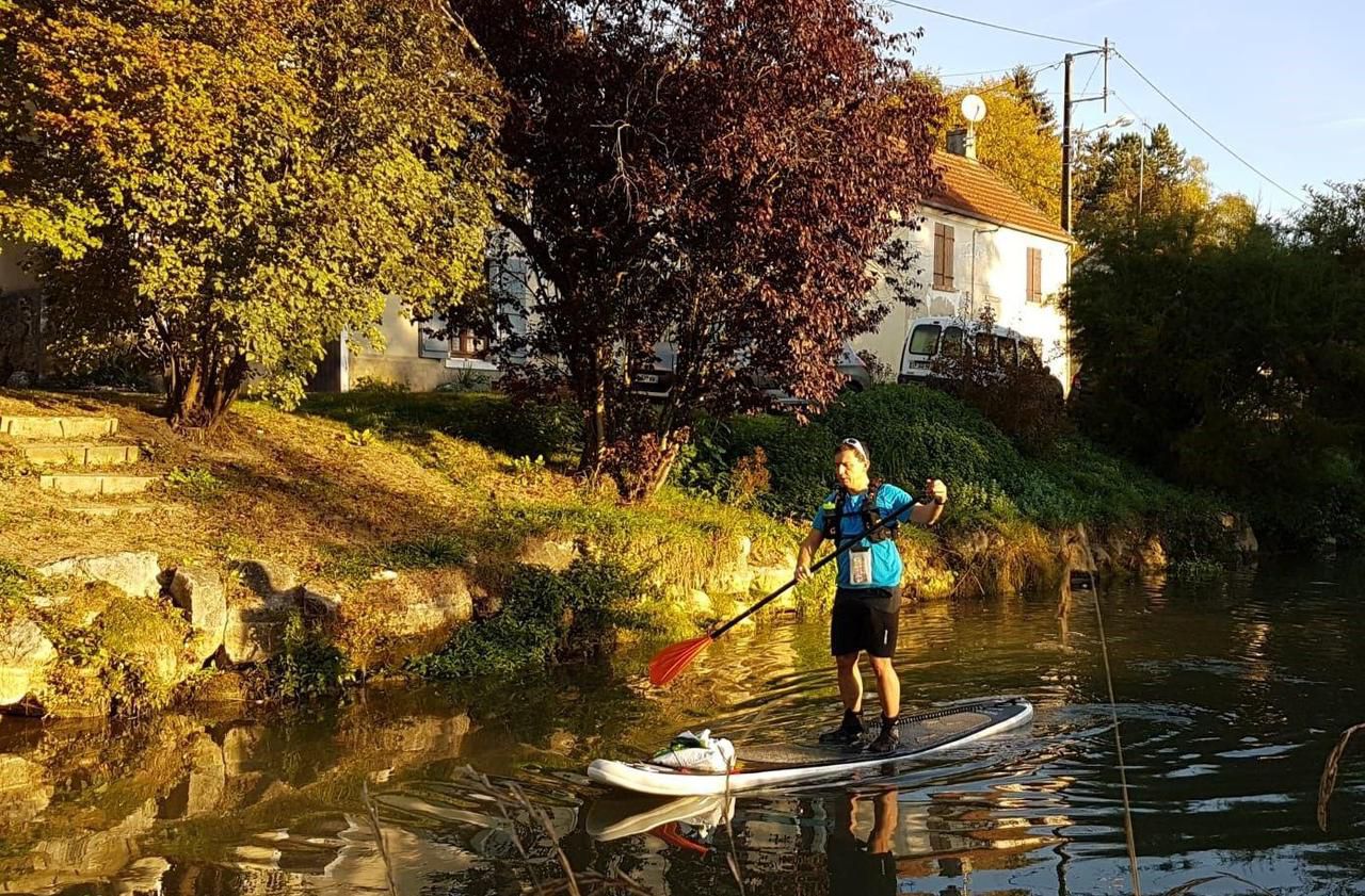 BuressurYvette il se lance le défi de descendre la Seine en paddle