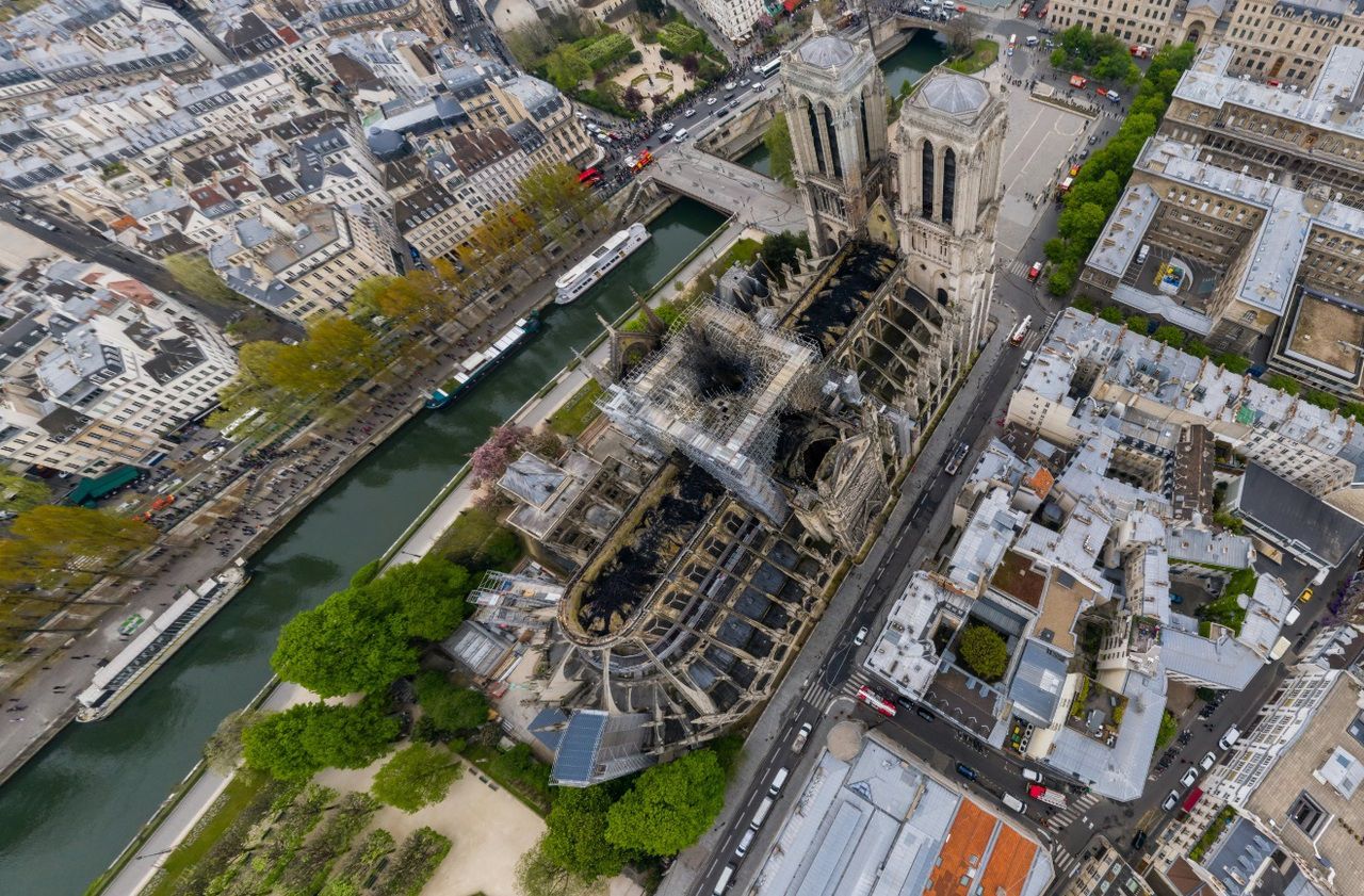 Incendie de NotreDame une spectaculaire photo à 360° pour voir l