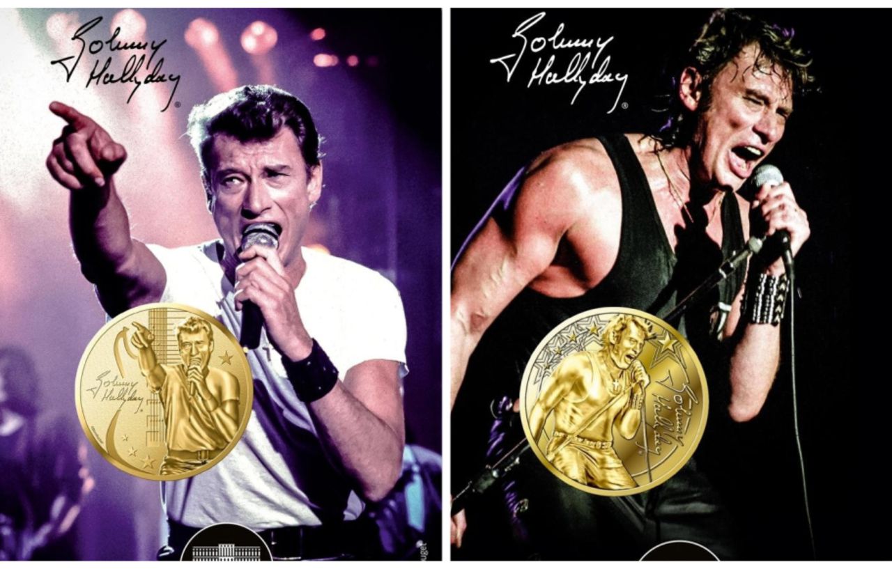 La Monnaie de Paris édite une série de pièces à l’effigie de Johnny