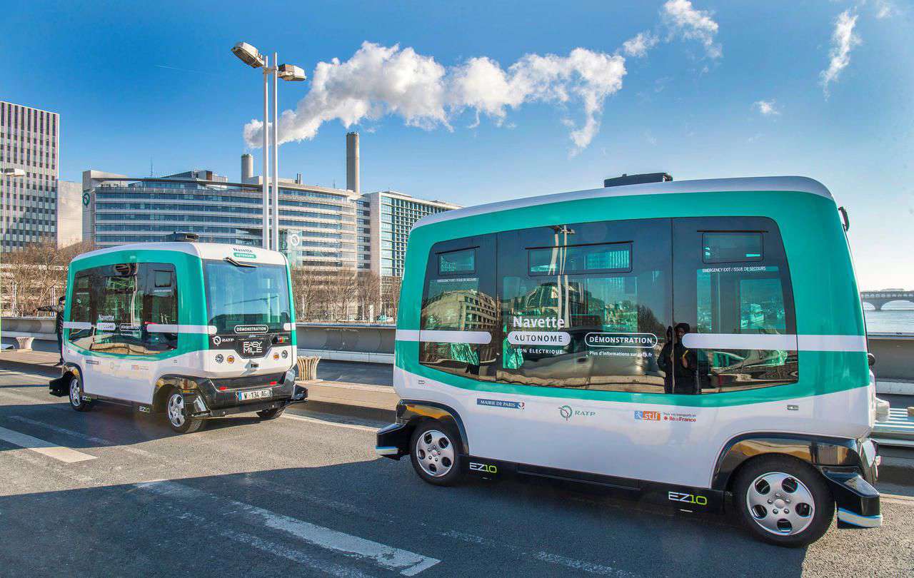 Paris testez le minibus... sans chauffeur ! Le Parisien