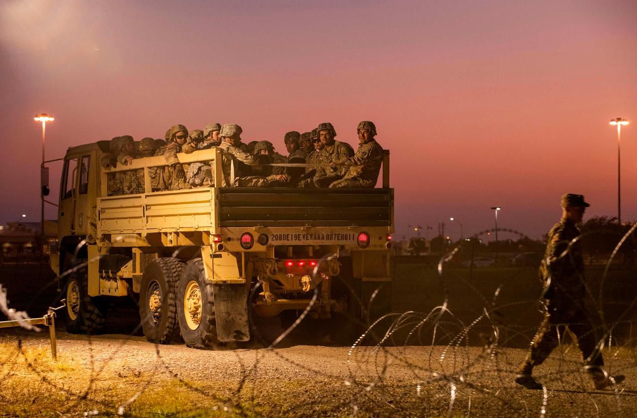 EtatsUnis des renforts militaires à la frontière avec le Mexique