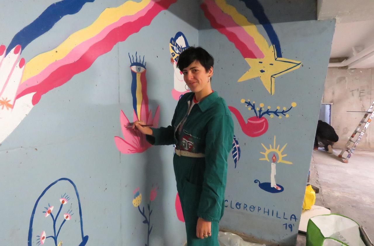 Torcy : du graff au féminin au parking Baudelaire - Le Parisien