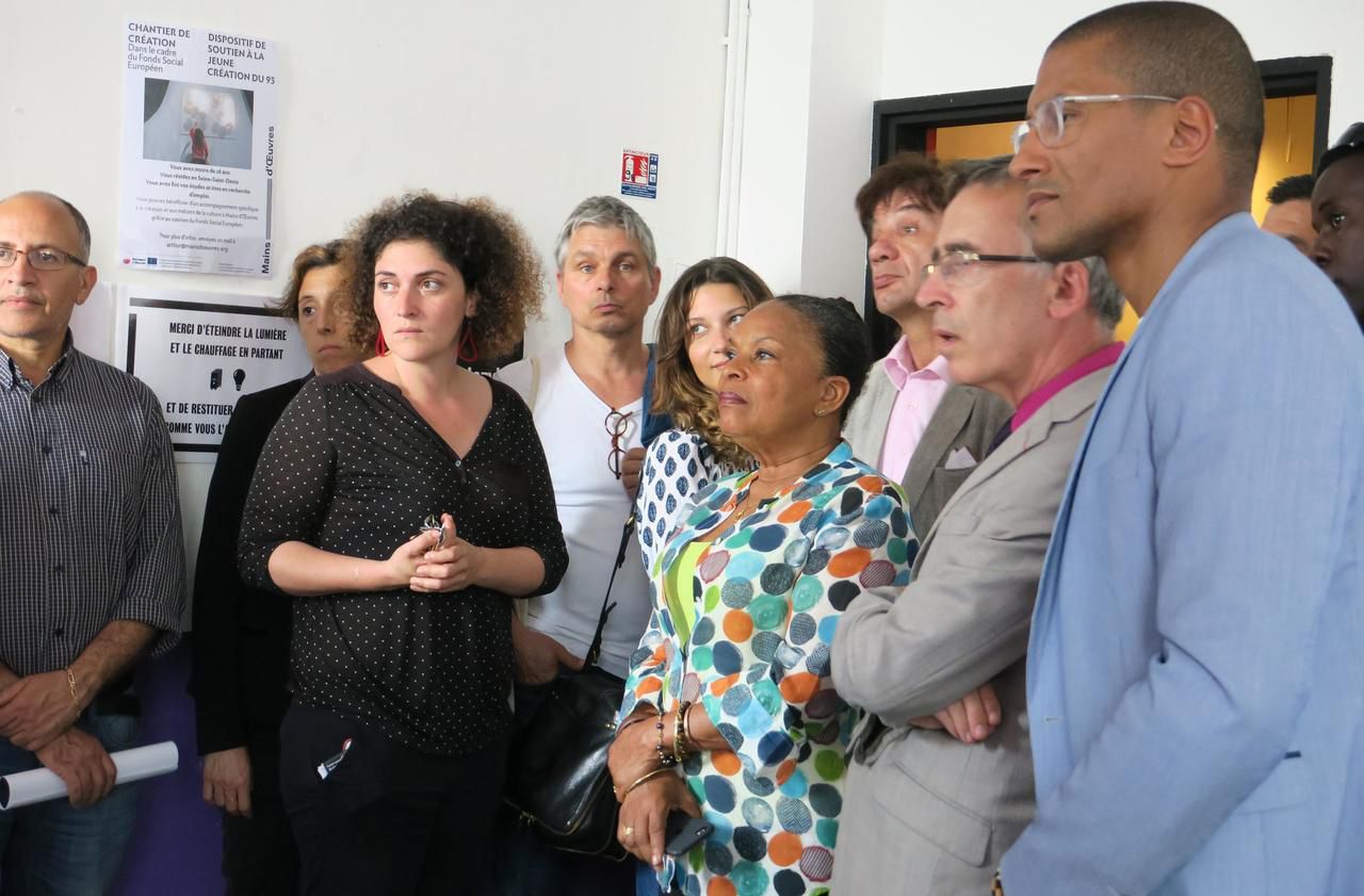 Saint Ouen Taubira En Visite A Mains D œuvres Le Parisien